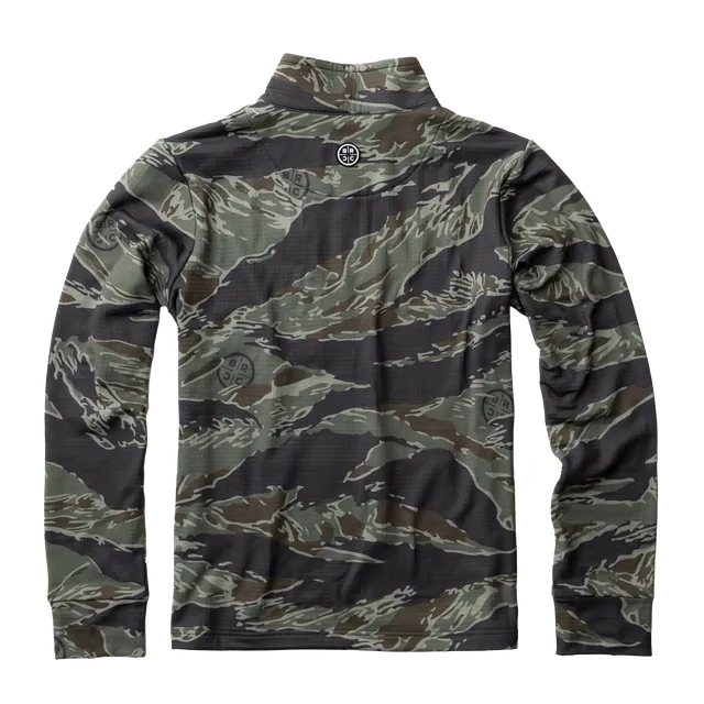 Grenade Waffle Fleece Pullover, Vintage Tiger Camo