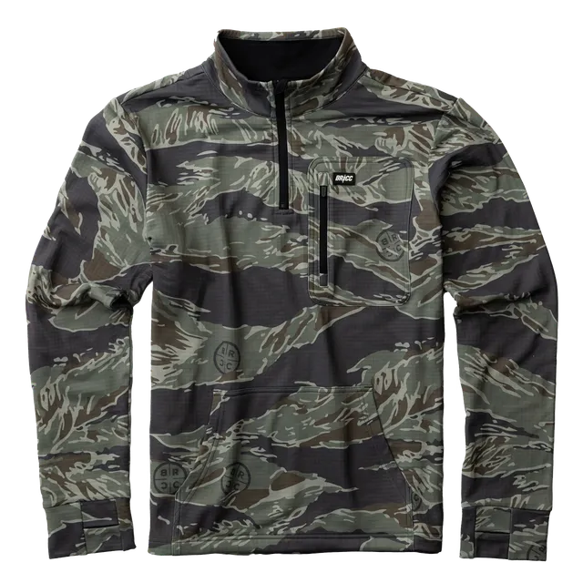 Grenade Waffle Fleece Pullover, Vintage Tiger Camo