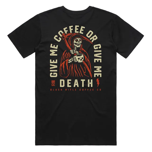 Grim Sipper Give Me Coffee T-Shirt