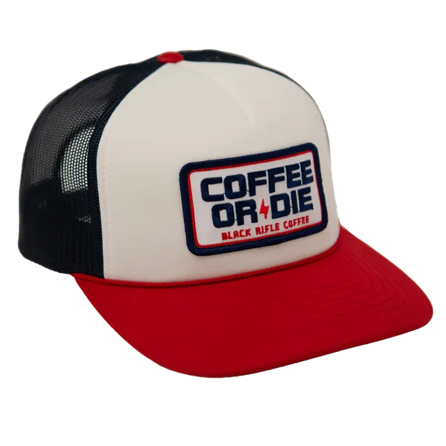 Coffee or Die RWB Foam Trucker Hat 2 Coffee or Die RWB Foam Trucker Hat