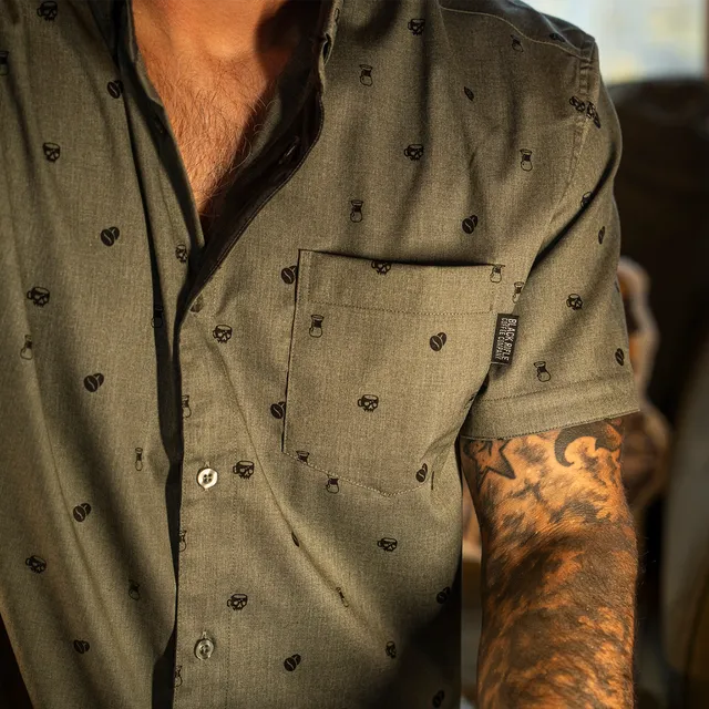 BRCC X Pattern Ops Button Down