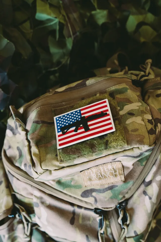 AR Flag RWB PVC Patch