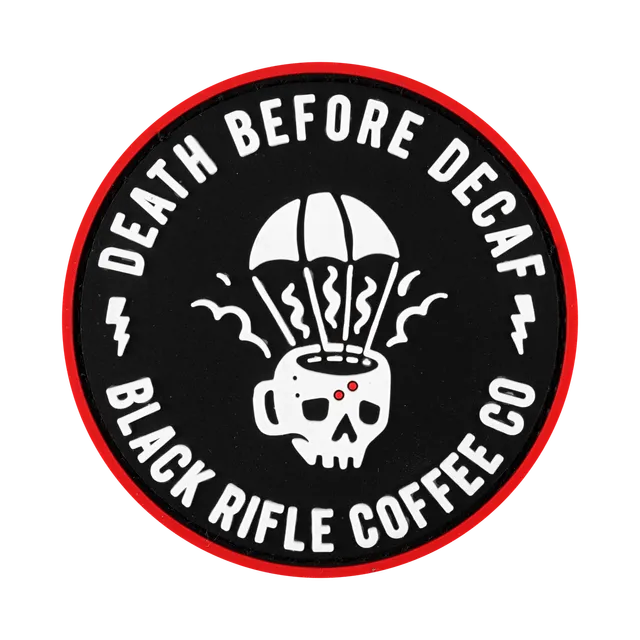 ParaMug Death Before Decaf PVC Patch