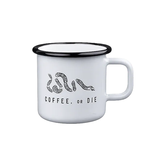 Coffee or Die Enamel Mug