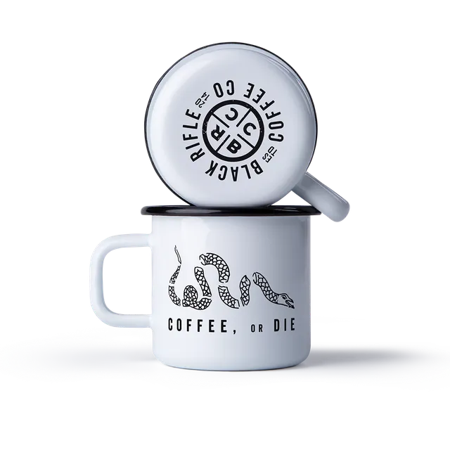 Coffee or Die Enamel Mug