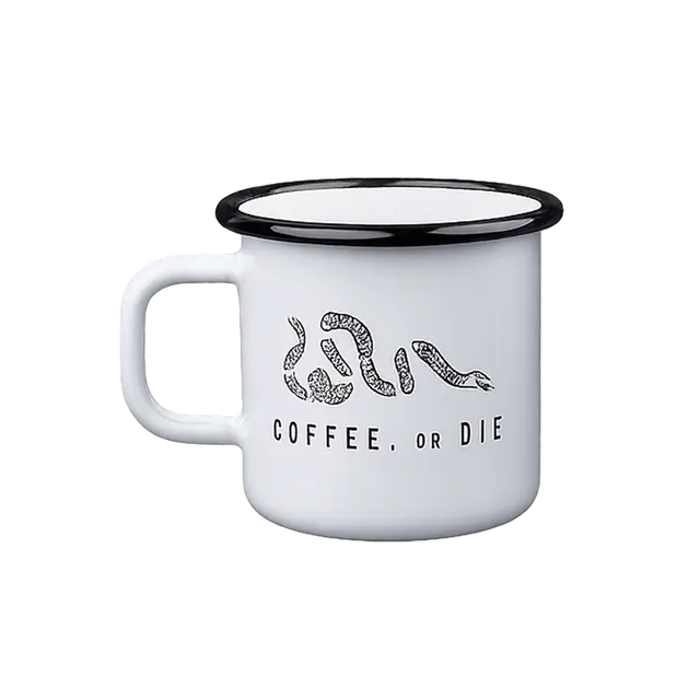 Coffee or Die Enamel Mug