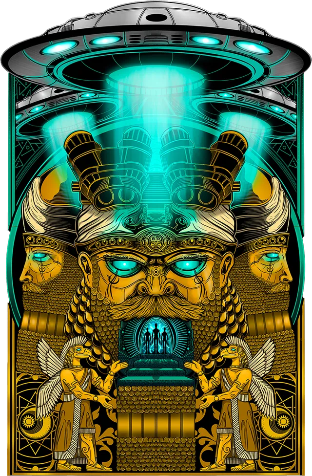 Annunaki Gold ECS Sticker