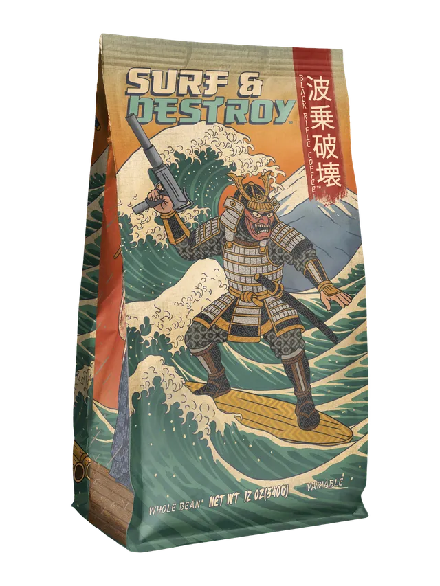 Surf and Destroy, 12oz, Whole Bean