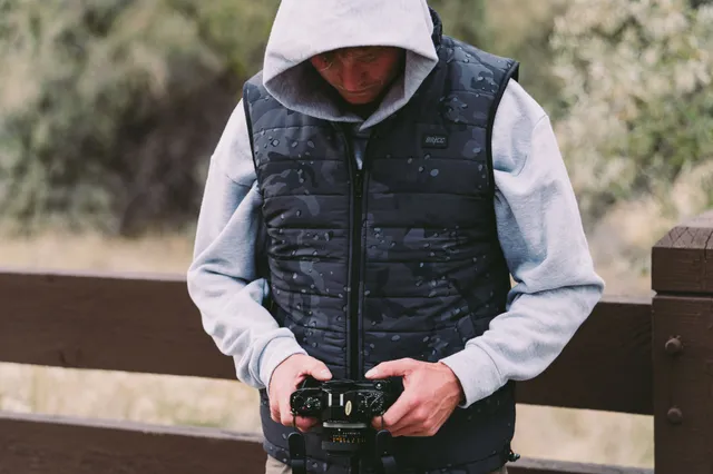 BRCC PVC Patch Reversible Matte Puff Vest